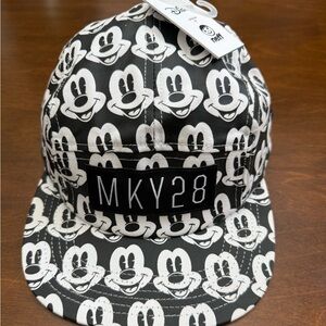 Disney Mickey Mouse Hat Cap Strap Back Black White MKY28 Neff Mens Allover